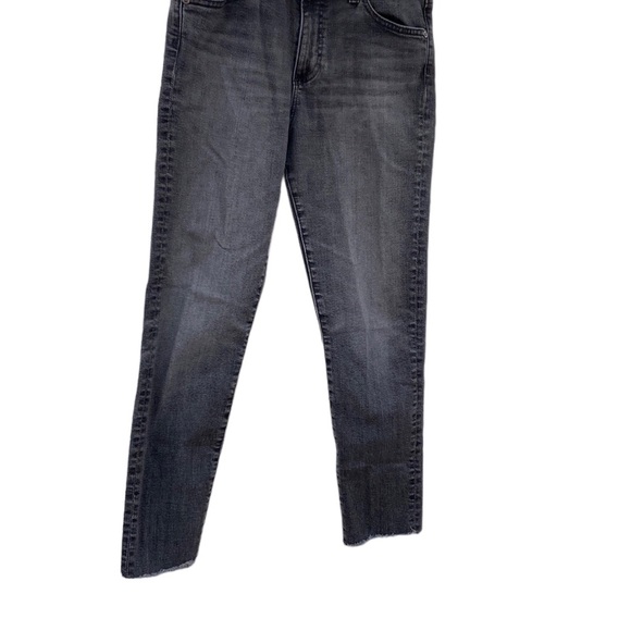 AG Anthropologie Jeans Farrah Skinny Ankle Black Raw hems sz 28 - Picture 1 of 12